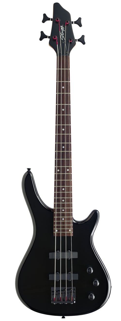 Fusion Bass Guitar Size Black Bass Guitars