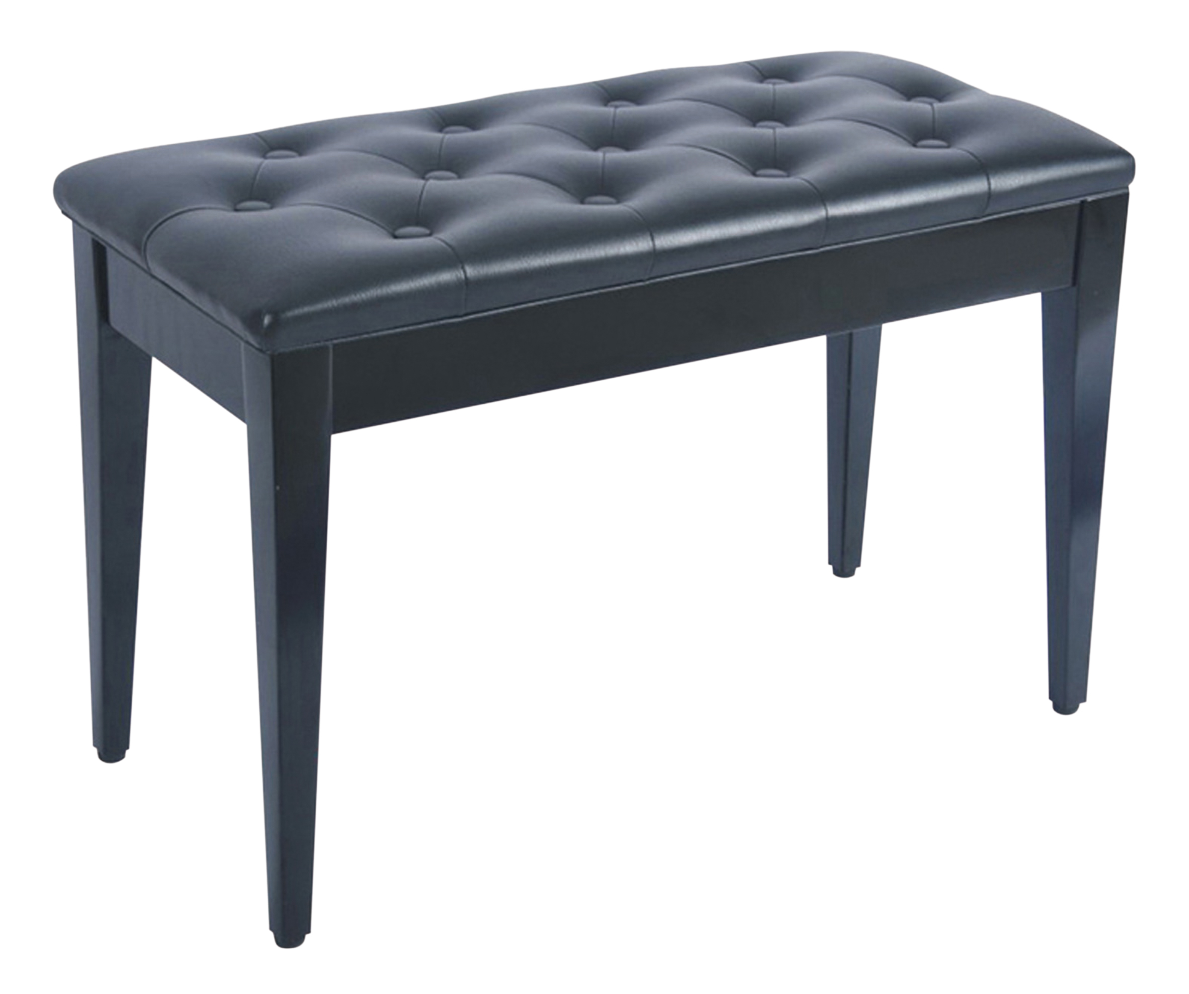 Piano or Keyboard Bench with Storage Compartment Black Piano Accessories