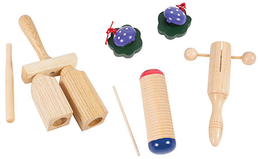Wooden Percussion Set with Bag Hand Percussion