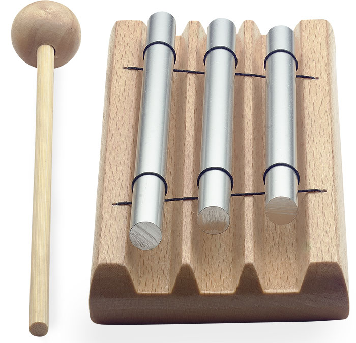 Table Chime Bar Set With Beater Chimes and Bells