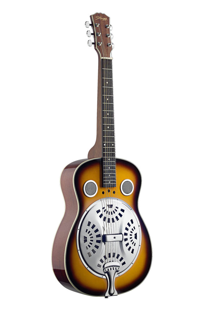 Stagg Resonator Guitar Square Neck Electro Acoustic Guitars