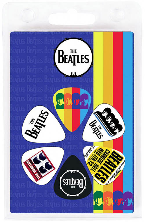Beatles 6 Guitar Picks Pack Choice of Design Guitar Accessories