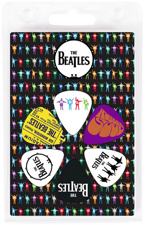 Beatles 6 Guitar Picks Pack Choice of Design Guitar Accessories