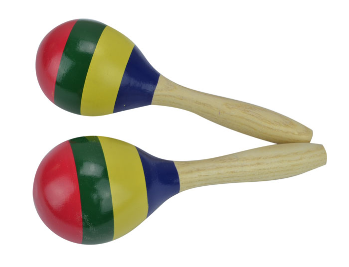 Small Maracas Hand Painted 14cm Hand Percussion