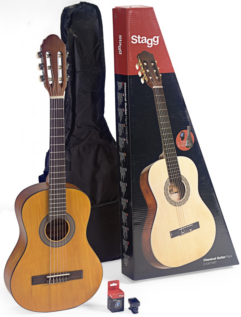 Stagg C430 3/4 Complete Guitar Set Natural Classical Guitars