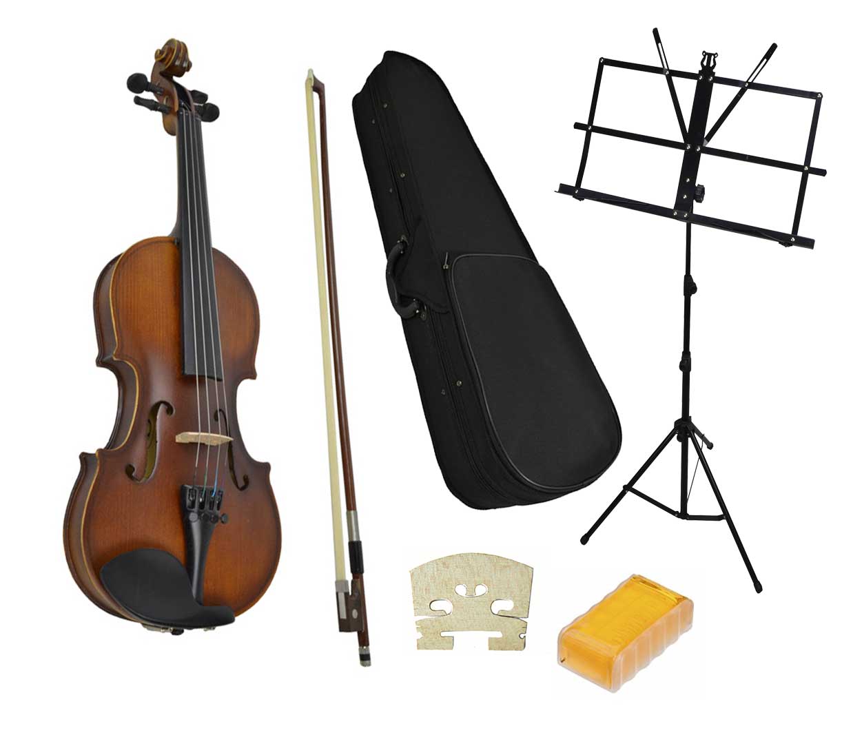 Student 1/8 Violin and Music Stand by Sotendo Violin
