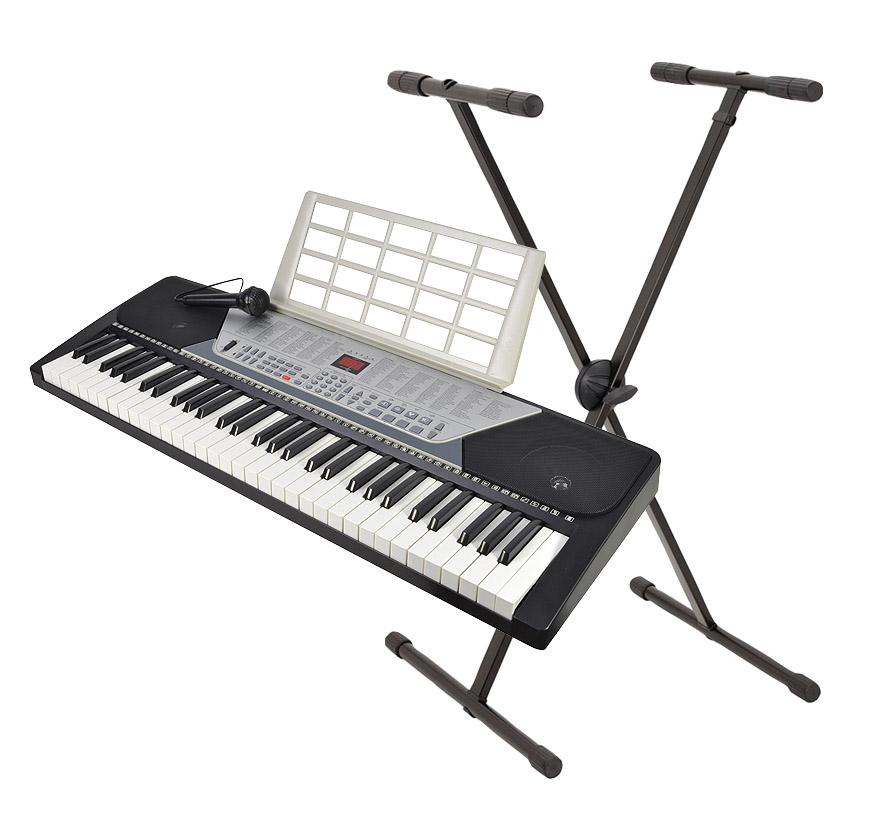 61 Key Electronic Keyboard with Microphone and Stand Keyboards and Piano