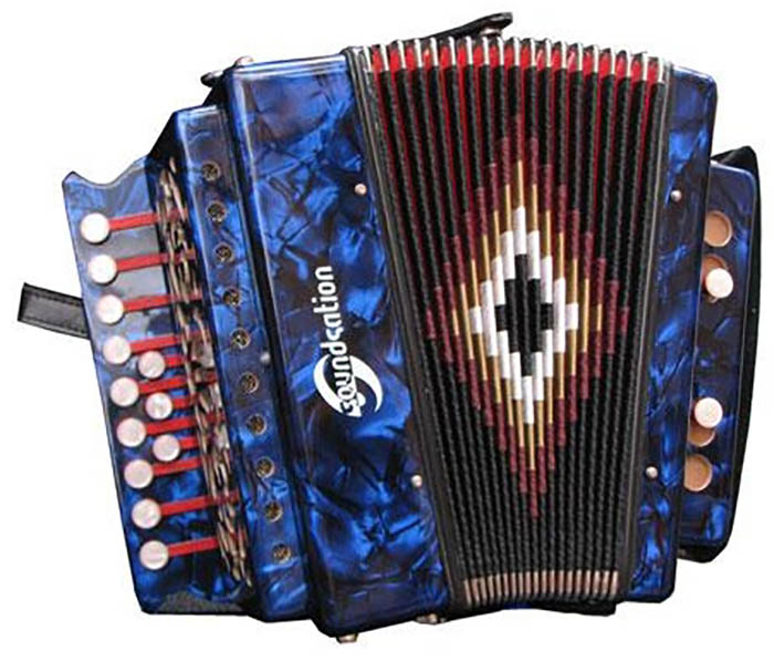 Diatonic Celluloid Accordion Choice of Colour and Key Piano Accordion