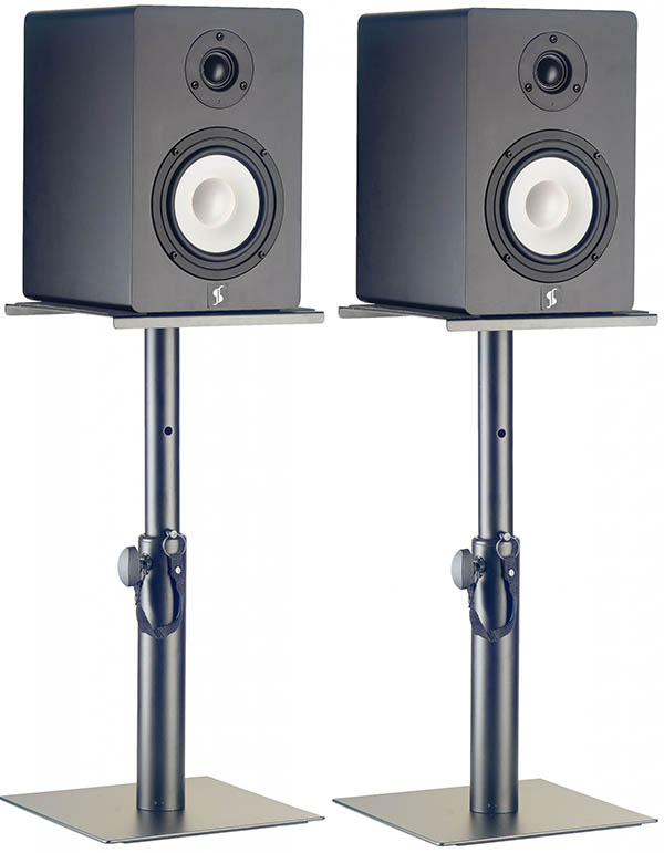 Studio Monitor Stand Pair Height 300 to 500mm Speaker Stands