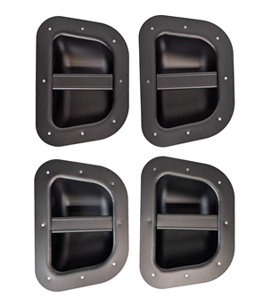4 x Metal Bar Handle for Flight Case or Speaker Strong Steel Design 240 x 170mm