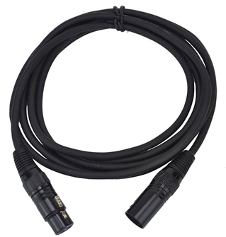 3 Pin XLR To XLR DMX Lead