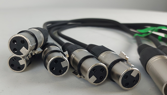 Pack of 5 XLR Patch Leads Male to  