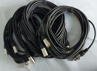 5 x XLR Mic Leads 6 Metre – D 