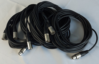 5 x XLR Mic Leads 6 Metre – D 