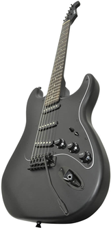 Traditional Style Black Electric Guitar  