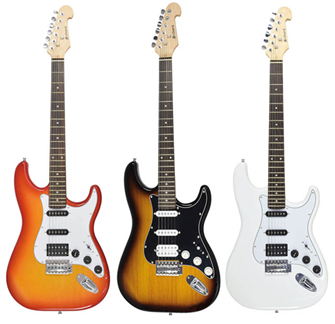 Electric Guitars with H-S-S Pickups -  