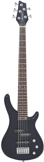 5 String Black Electric Bass Guitar 