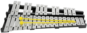 30 Note Chromatic Glockenspiel 