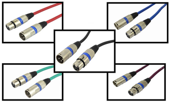 Cobra Balanced XLR Lead Choice of Colo 