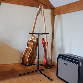 Dual Guitar Stand with Neck Support 
