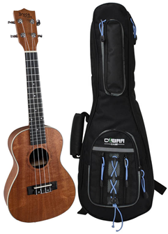 Concert Ukulele with Protective Gig Bag% 