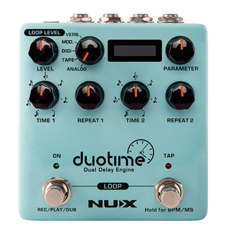 NUX Duo Time Dual Delay Pedal 