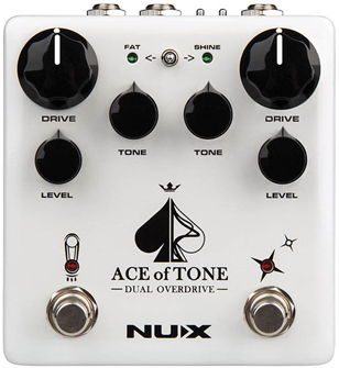 NUX Ace of Tone Dual Overdrive Pedal 