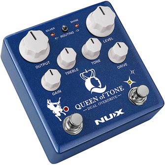 NUX Queen of Tone Dual Overdrive Pedal 