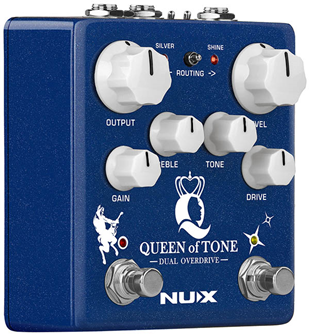 NUX Queen of Tone Dual Overdrive Pedal 