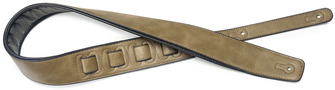 Stagg Padded Leather Guitar Strap 