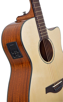 Sevinia Electro-Acoustic Guitar with Solid 