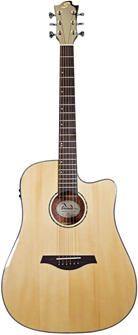 Sevinia Electro-Acoustic Guitar with Solid 