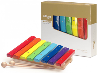 Stagg Coloured 8 Key Xylophone 