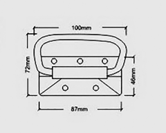 Metal Drop Handle Nickel Plated