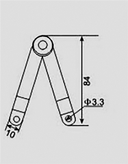 Lightweight Lid Stay Chrome Plated Steel