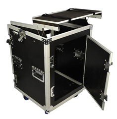 Cobra 12U + 10U Rack Case with Laptop Shelf & Side Table – Studio & Live