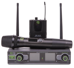 UHF Wireless Microphone System Dual Handheld & Beltpack Bodypack Mic Cordless