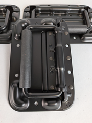 4 x Butterfly Catch Latch Black Steel Surface Mount - For Flight Cases