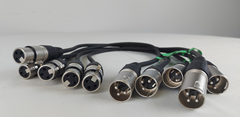 Pack of 5 XLR Patch Leads Male to  