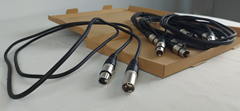 Pack of 5 XLR Patch Leads Male to  