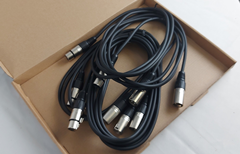 Pack of 5 XLR Patch Leads Male to  