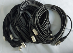 5 x XLR Mic Leads 6 Metre – D 