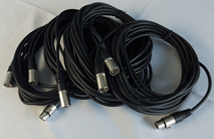 5 x XLR Mic Leads 6 Metre – D 