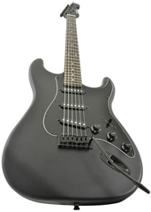 Traditional Style Black Electric Guitar  