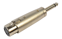 XLR Female to Mono Jack Adaptor 