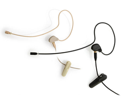 Single Ear Discreet Headset with 4 Pin Mini XLR