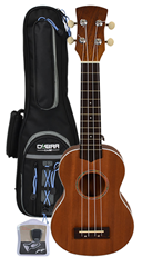 Soprano Ukulele, Gig Bag and Tuner b 