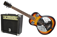 Sunburst Electro Acoustic Resonator Guitar 