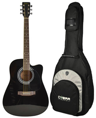 Acoustic Cutaway Guitar with Gig Bag b 