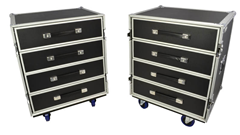 Roadie'' Flight Case With 4 Drawers% 